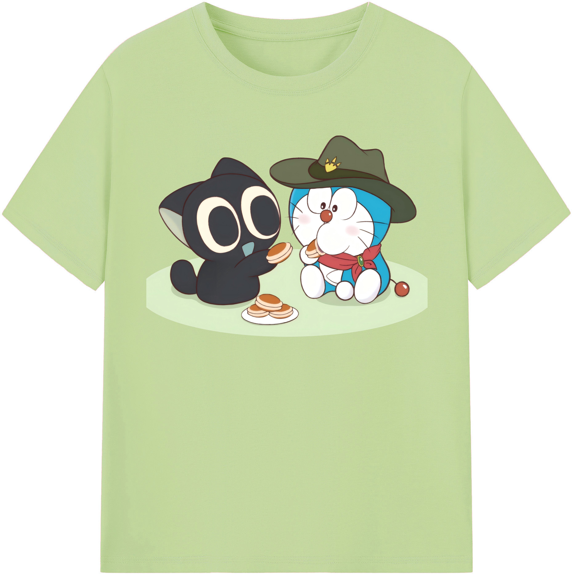 （画像用） ドラえもん Doraemon 綿100％半袖Tシャツ（フロントプリント）